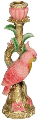 Produktbild von Kerzenhalter - Rosa Papagei ↑ 27,5 cm