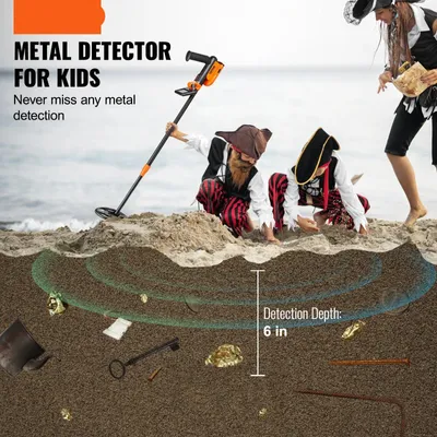 Imagen del producto de Detector de metales para niños - Alta precisión - Regulable de 63.5 a 94 cm - Bobina de 15 cm