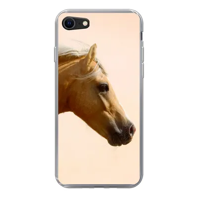 Produktbild von MuchoWow® Handyhülle Schutzhülle Hülle für iPhone SE 2022 Pferd - Licht - Luft Silikon Softcase Handy Hülle - Schutzhülle