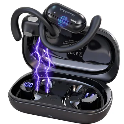 AI Übersetzer Kopfhörer mit 164 Sprachen, Bluetooth 5.4, 15 mm HiFi-Treiber – inkl. Ladecase,Übersetzungs Headset mit Audio- und Videoanrufmodus