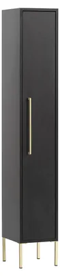 Produktbild von Schildmeyer Gloria Highboard 152643 schwarz/Gold, 25 x 30 x 154,7 cm