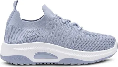 Produktbild von Damen Sneaker Slip On Freizeitschuhe Textil Turnschuhe Mom Blau Gr.41