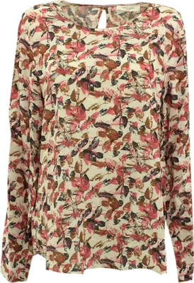 Produktbild von 29742 Gerry Weber, ,  Damen Bluse Hemd Shirt Tunika, Jersey, weiß bedruckt, 46