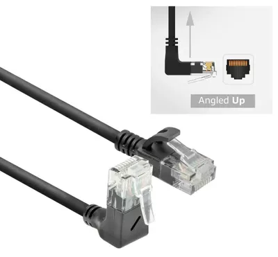 Zdjęcie produktu dla ACT DC4952, 0,25 m, Cat6a, U/UTP (UTP), RJ-45, RJ-45, Czarny