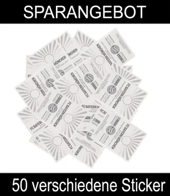 Produktbild von Panini - FC Bayern München - Stickerkollektion 2016/17 - 50 verschiedene Sticker