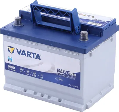 Zdjęcie produktu dla Akumulator samochodowy Varta Blue Dynamic EFB 60Ah, 12V, 640A, N60