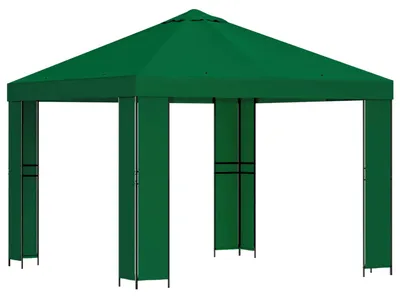 Immagine prodotto di vidaXL Gazebo 3 x 3 m verde in poliestere e acciaio 190 g/m²