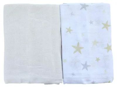 Productafbeelding van MI CASA Babywasdoekjes, set van 3, natuurlijke variant, 100% katoen