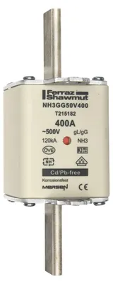 Produktbild von Mersen 1B383.000000 NH3 400A gG 500V NH-Sicherung sfü spannungsführend