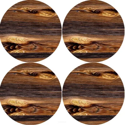 Image de Set de table rond Bertoni M 33 x 33 cm | Élégance et fonctionnalité pour toutes les tables dressées 4D | BOIS