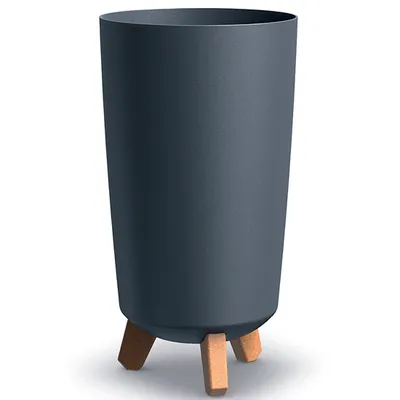 Obrázok produktu pre nabbi Plastový kvetináč na nožičkách DGTL200 19,5 cm - antracit