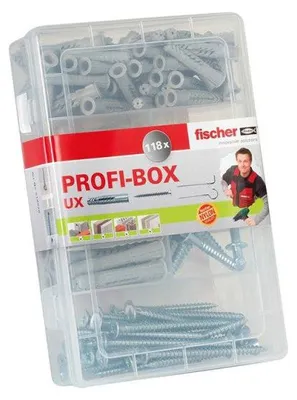 Image de Fischer 518526 vis d'ancrage / cheville murale 77 pc(s) Kit vis et cheville murale