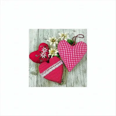 Produktbild von Servietten 33x33 cm - Bavarian hearts