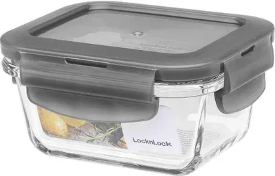 Produktbild von Neuerts Vorteilset: 6 x LocknLock oven glass 160ml 110 x 90 x 53 mm, Deckelfarbe grau LLG414G und Geschenk + Spende