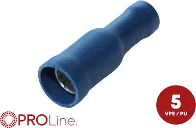 Produktbild von Rundsteckhülse 1,5mm²-2,5mm²/4,9mm² blau 5 Stück