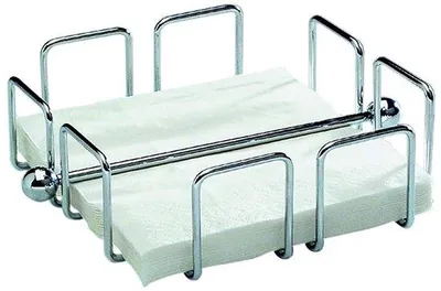Produktbild von Famanu Serviettenhalter Verchromtes Metall - 19 cm breit