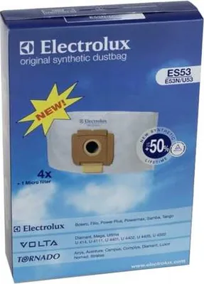 Obrázek produktu pro ELECTROLUX - Sáčky do vysavače ES53 4 ks + 1 MIKROFILTR - 9001968420