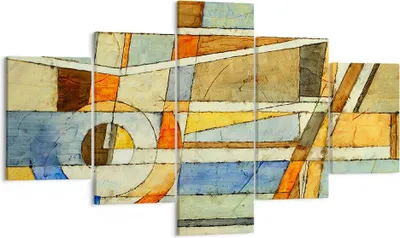 Produktbild von Bild auf Leinwand - Leinwandbild - Abstraktion modern - 125x70cm - Wand Bild - Wanddeko - Leinwanddruck - Bilder - Kunstdruck - Wanddekoration - Leinwand bilder - Wandkunst - EA125x70-3611