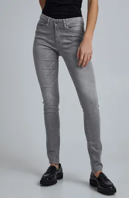 Immagine prodotto di Pantaloni da donna Ichi Erin Izaro, jeans elasticizzati skinny fit 102036, blu, grigio, nero, taglie 25-32, colore: grigio, larghezza/lunghezza: 29/32