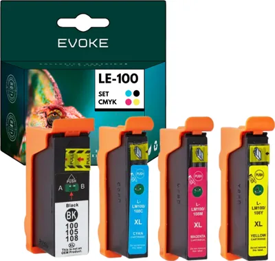 Produktbild von Patronen für Lexmark 100 XL 100XL ️️ S300 S301 S302 S305 S405 S505 Pro205 Pro709 Pro901 ️