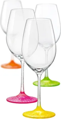 Produktbild von 4-er Set Weingläser Frozen Neon