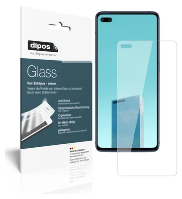 Zdjęcie produktu dla 2x Folia ochronna dla Oppo A92s - Antywstrząsowa folia 9H z tworzywa sztucznego ze szkła dipos Glass
