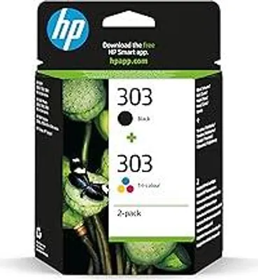 Immagine prodotto di HP 303 (3YM92AE) Cartucce originali multipack (nero + tricolore) per stampanti HP ENVY 6200, 7100, 7134,7220e,7221e,7224e,7800,7900e HP Tango.Nero - 1X 200 pagine|Tricolore - 1 x 165 pagine