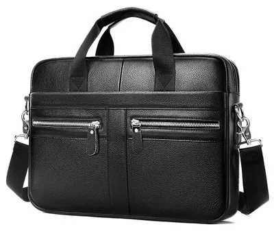Productafbeelding van Solidchoice - Leren Aktetas voor 14 Inch Laptop met Vintage Uiterlijk