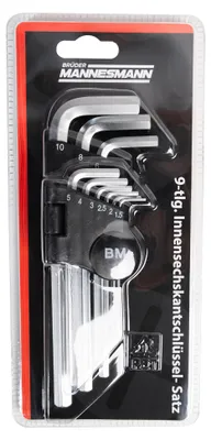 Produktbild von BRÜDER MANNESMANN Innensechskant M18171 9tlg.