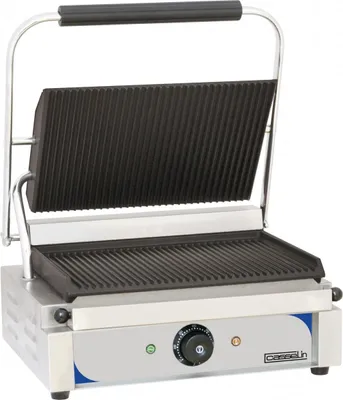 Image de Grill Panini Plaques Rainurée - Rainurée - Casselin