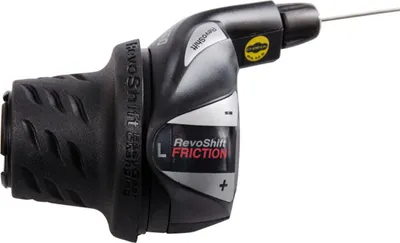 Immagine prodotto di Shimano RevoShift SL-RS36 Leva del cambio Tourney Cambio a rotazione per bicicletta Leva del cambio per bicicletta a 3 velocità a sinistra Microshift