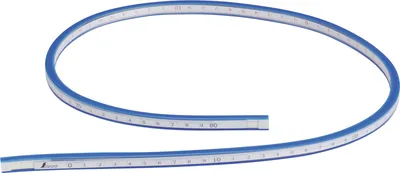 Produktbild von Shinwa 74853 Kurven-Lineal mit Skala, flexibel, 80 cm