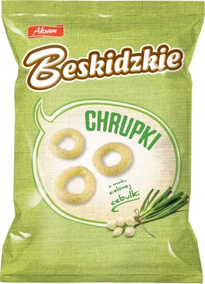 Zdjęcie produktu dla Beskidzkie Chrupki o smaku zielonej cebulki 85g