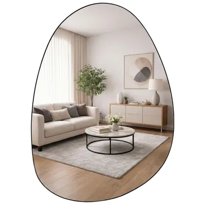 Obrázok produktu pre Dekoratívne nástenné zrkadlo ASYM, 75 x 55 cm