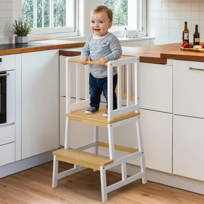 Obrázek produktu pro Elzusha - Montessori učební věž pro děti - Stabilní a odolná bambusová konstrukce