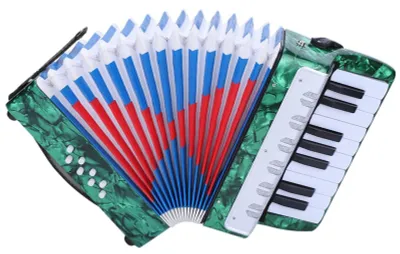 Productafbeelding van Accordeon 17 Toetsen - Licht - Duurzaam - Verstelbare Band - 8 Bassen - Voor Beginners