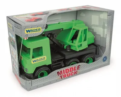 Immagine prodotto di Gru per camion centrale verde da 38 cm in scatola di cartone