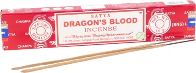 Produktbild von Satya Incense Räucherstäbchen, Indische Räucherstäbchen 15 g - Dragons Blood, 21*4*2 cm, Indische Räucherstäbchen