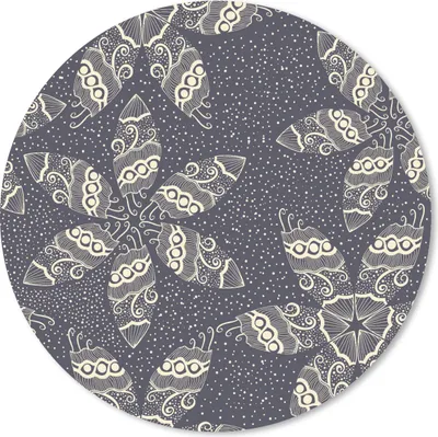 Produktbild von MuchoWow® Mauspad Mousepad Blumen - Stern - Schnee - Winter 30x30 cm - Mousepads - Maus Mat - Pad - Mausunterlage - Tischunterlage - Schreibtischmatten