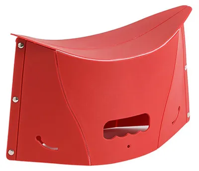 Produktbild von Klapphocker mit ergonomischem Design, Grifflöchern, tragbarer Sitz mit Knieentlastung, ideal für Reisen, Camping, Angeln und Gartenarbeit