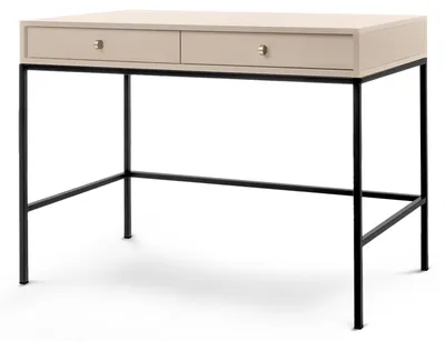 Produktbild von Schminktisch Kviat Sandbeige, Beine Schwarz