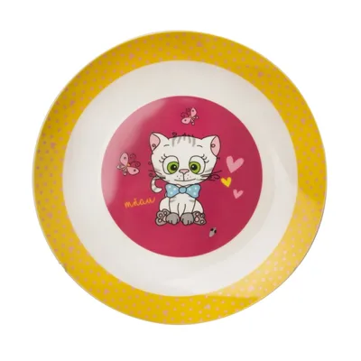 Obrázek produktu pro Orion 128471 Porcelánový mělký dětský talíř KOCOUŘI 21 cm