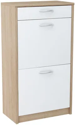 Immagine prodotto di Scarpiera alta con cassetto IBOJA – rovere sonoma / bianco