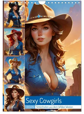 Produktbild von Sexy Cowgirls. Schönheiten aus dem Wilden Westen (Wandkalender 2025 DIN A4 hoch), CALVENDO Monatskalender
