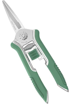 Productafbeelding van Tuinschaar 16,5 cm, plantenschaar, rozenSchaar, oogstscharen, groen