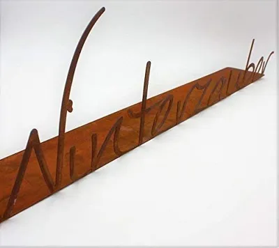 Image de Rostikal "Winterzauber" panneau 74 x 16 x 9 cm rouille noble décoration de jardin vintage rouille salon