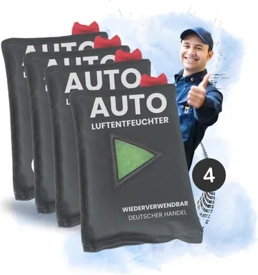 Produktbild von 4x Granulat Luftentfeuchter wiederverwendbar Zubehör Auto Wohnmobil Keller Zuhause