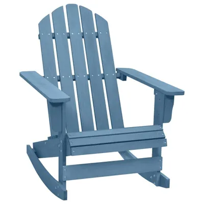 Image de Fauteuil à bascule Adirondack en bois massif de sapin bleu