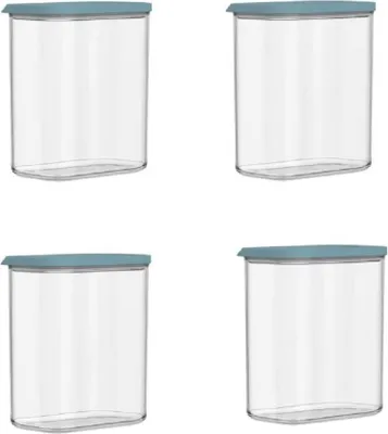 Produktbild von MEPAL | Vorratsdosen Set Modula | 4-teilig | 1500 ml | Nordic Green | ideal für trockene Lebensmittel | Frischhaltedosen | langlebig & BPA-frei | stapelbar & durchsichtige Deckel