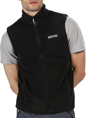 Produktbild von Regatta WESTE Tobias B/W II Herren ärmellose Fleeceweste schwarz NEU S